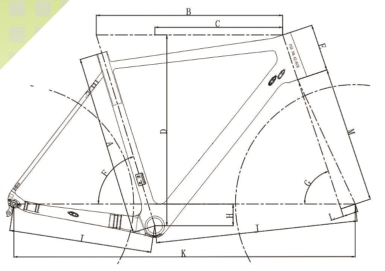 LTK028 cyclocross frameset — view 6