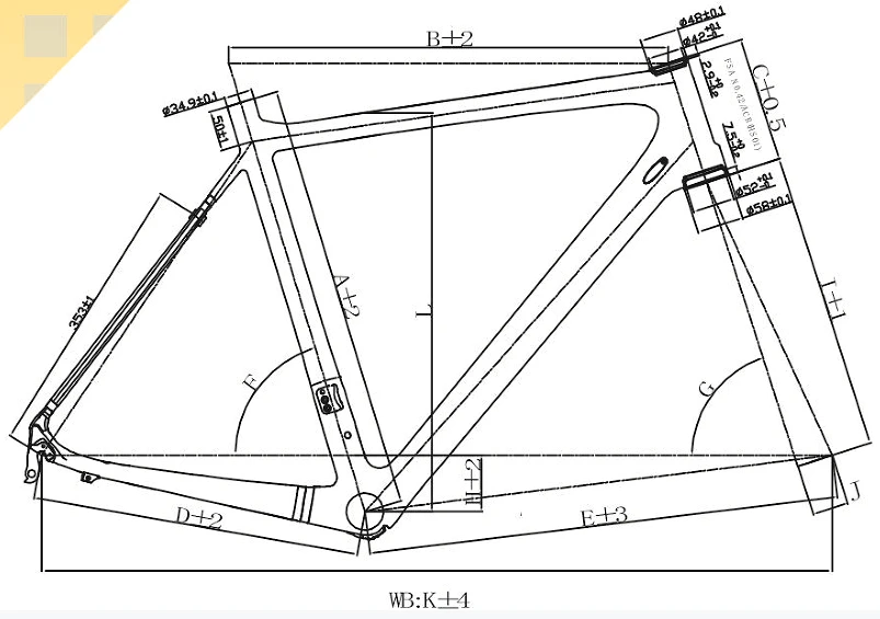 LTK036 road frameset — view 8