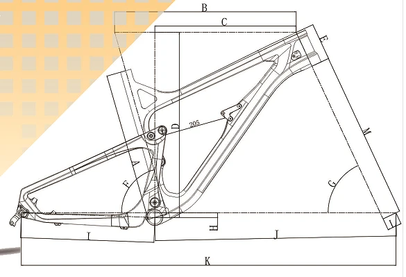 VPP3 mountain bike frame — view 6