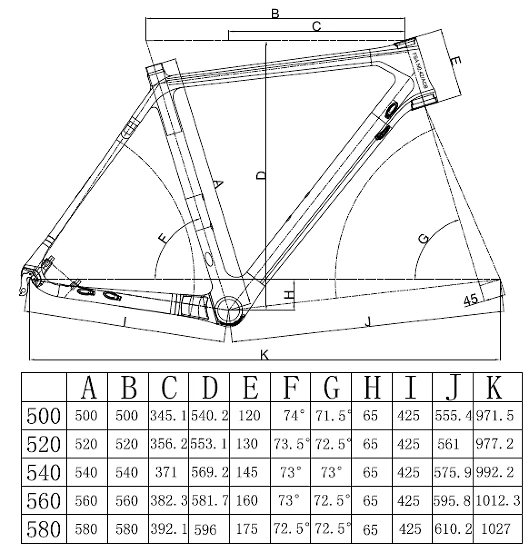 LTK017 cyclocross frameset — view 6