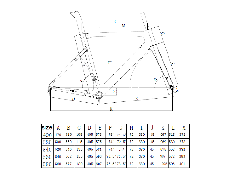 LTK268-V road frameset — view 6