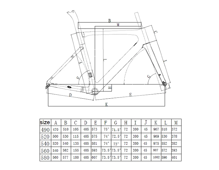 LTK268-D road frameset — view 12